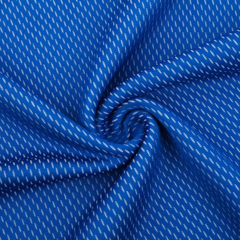 190Gsm 100% Cationic Polyester 2 Color Bird Eye Mesh Fabric