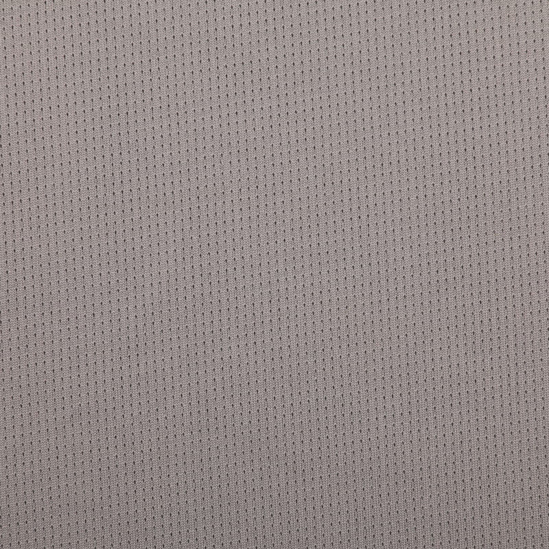 Cationic Heather Grey Eyelet Mesh Fabric