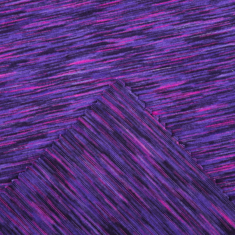 Wholesale Polyester Spandex Bright Melange Polish Knitted Fabric ...