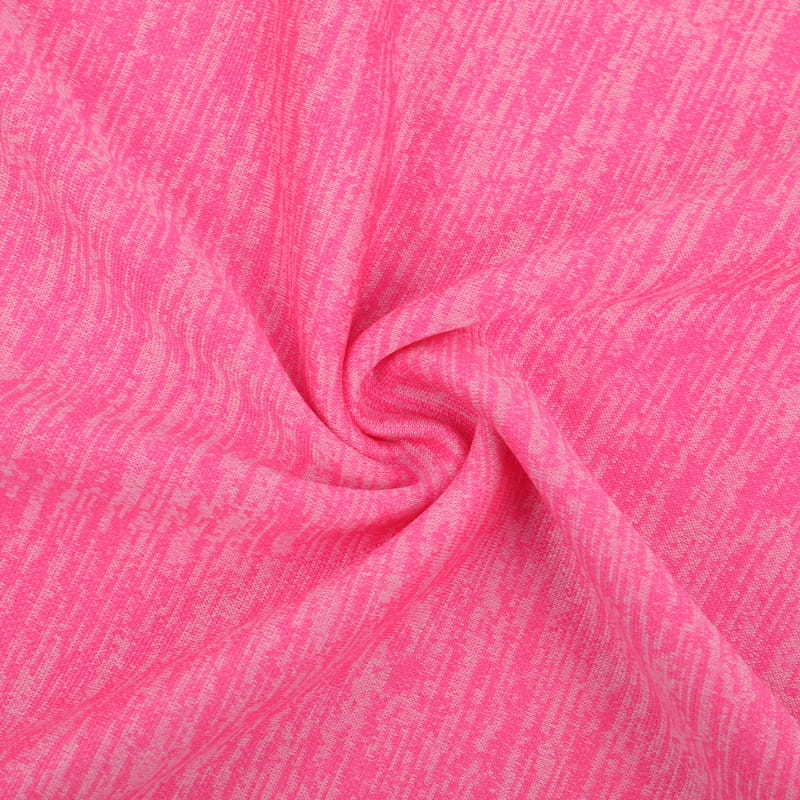 100% Polyester Heather Melange Brushed Knitted Fabric